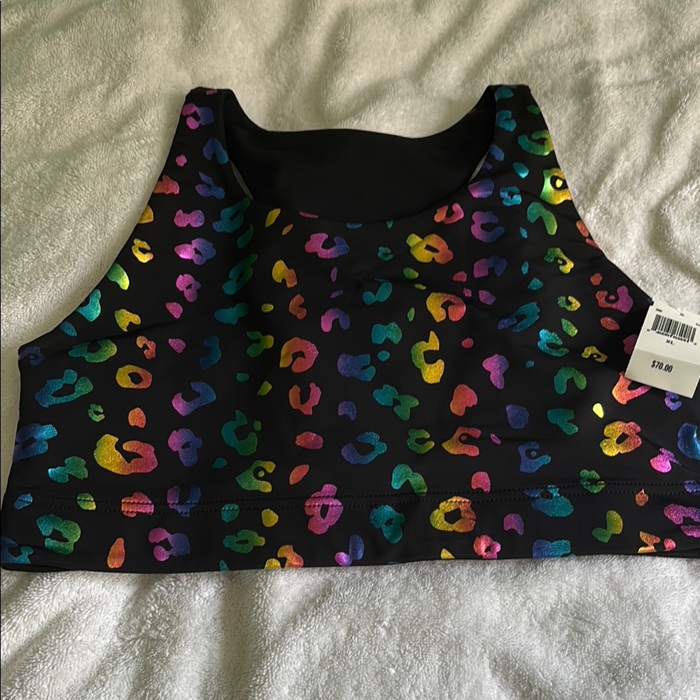 Terez Brand Multicolor Leopard Sports Bra